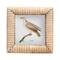 Hello Honey® Natural Hand-Carved Bone & MDF 4" x 4" Tabletop Frame with Ribbed Pattern